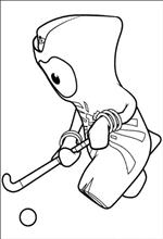 coloring page hockey